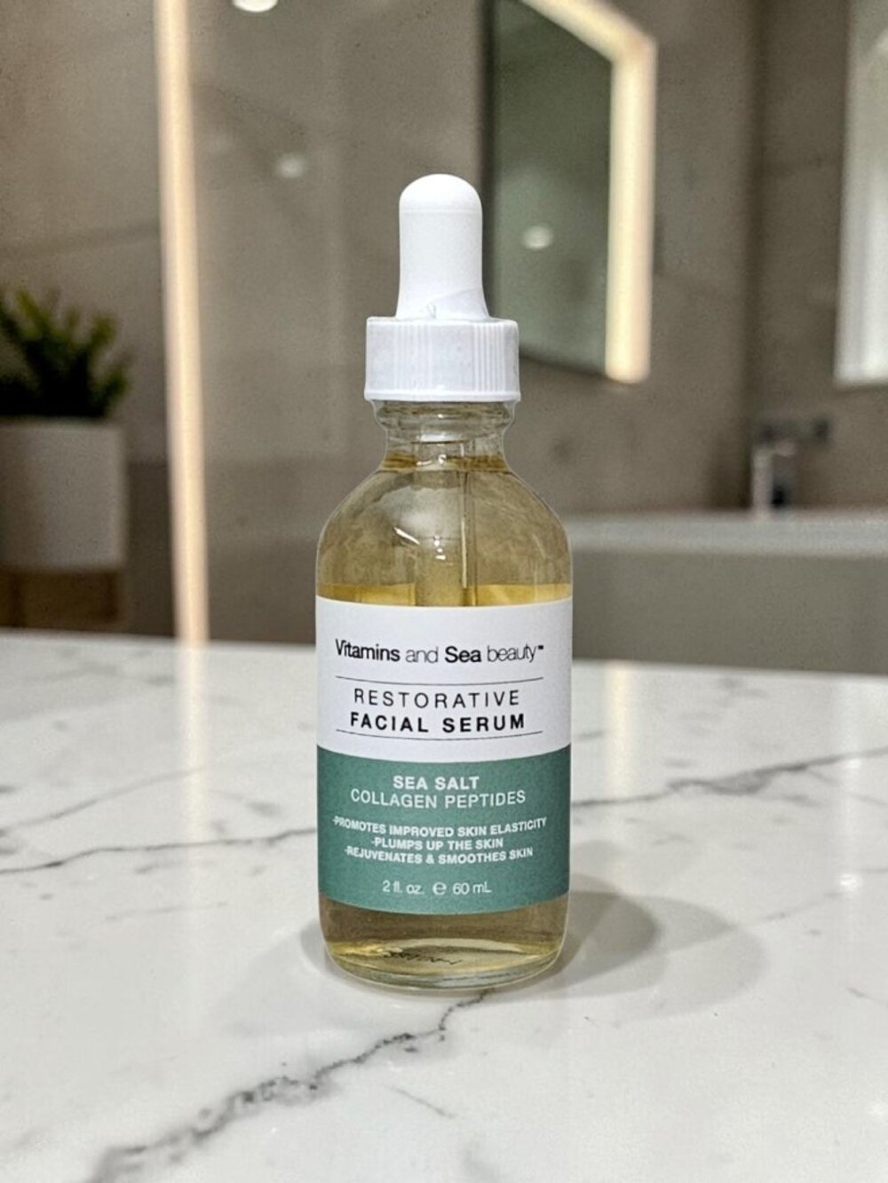 Vitamins and Sea Beauty Sea Salt and Collagen Peptides Restorative Facial Serum
